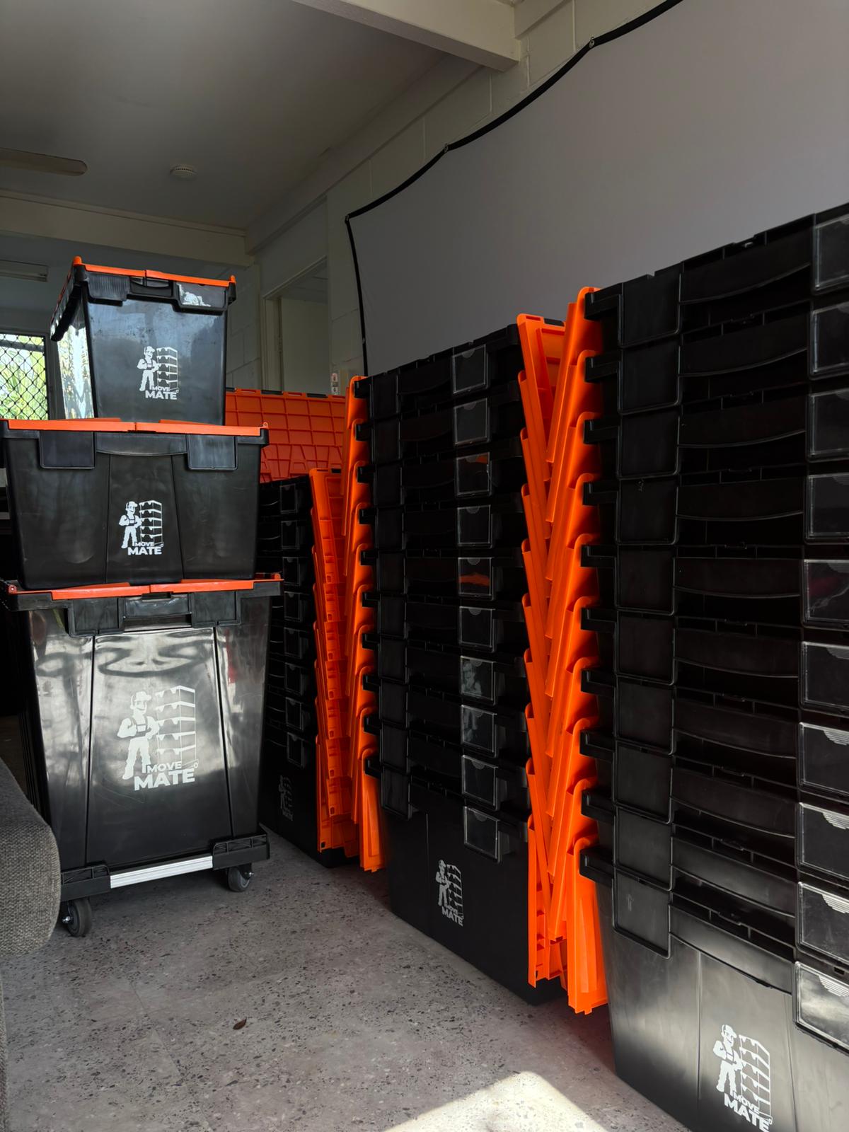 Moving Crates in Garage