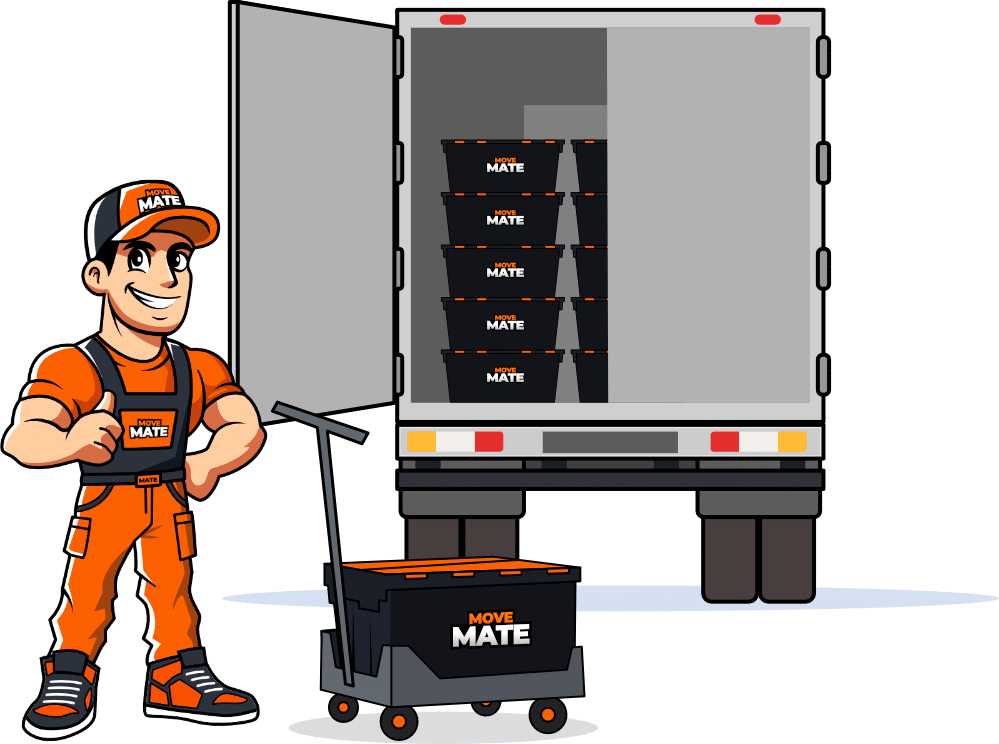 Move Mate Moving Boxes packed in truck